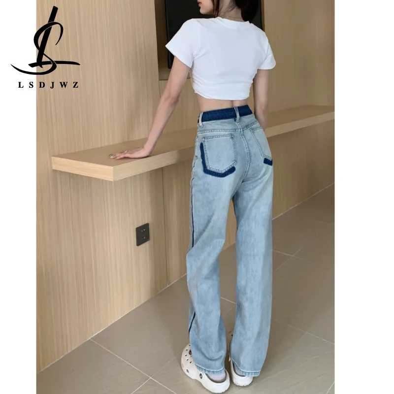 Streetwear Vintage Jeans Woman High Waist Women's Jeans 2023 Trend Female Clothing Y2k Denim Korean Fashion Pants Baggy Clothes