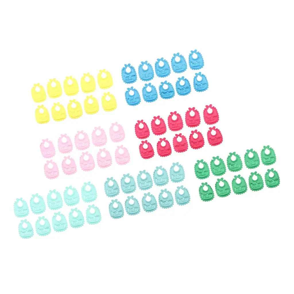 

10 Pieces Lovely 1:12 Bibs Set Dolls House Miniature Nursery Room Accessory