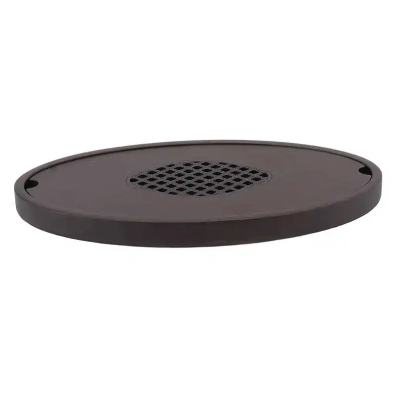 

Bamboo Tea Table Tray Water Drainage Chinese Style Tea Table Tray Walnut Color Sturdy for Home