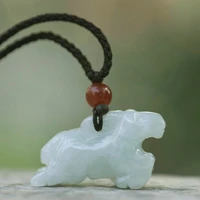 natural myanmar jadeite zodiac horse pendant simple pendant temperament jewellery fashion for women men lucky