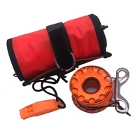 open bottom smb with reflective band diving signal safety float equipment finger spool dive surface marker buoy