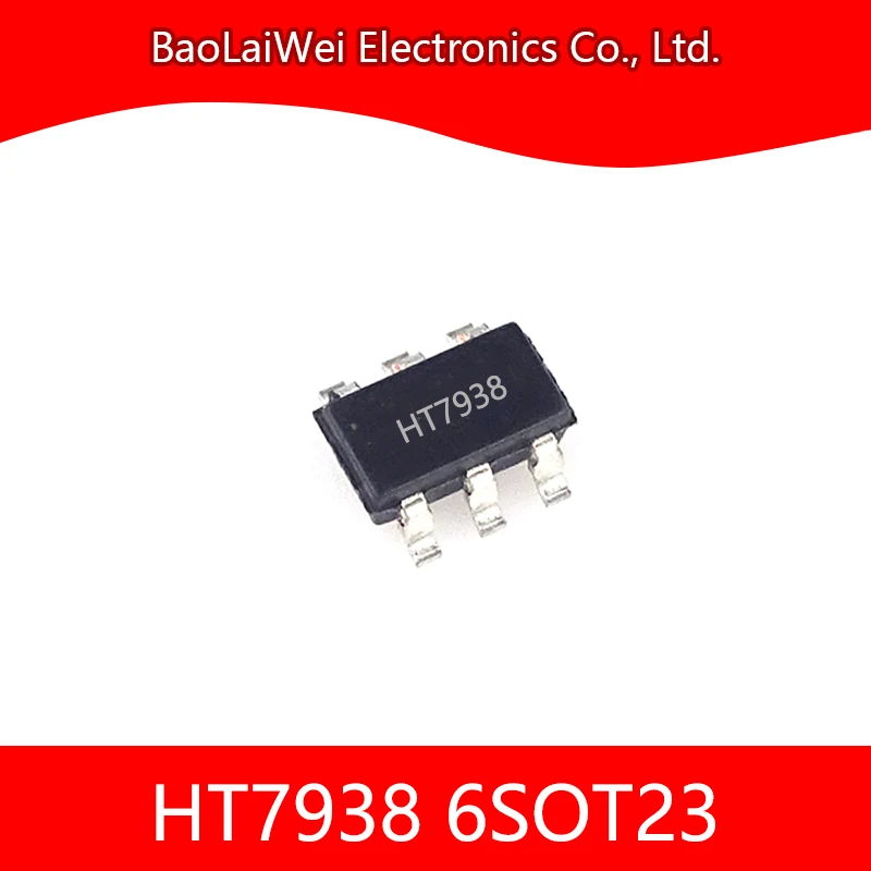 

500pcs HT7938 6SOT23 Electronic Components Integrated Circuits High Current and Performance White LED Driver HT7938