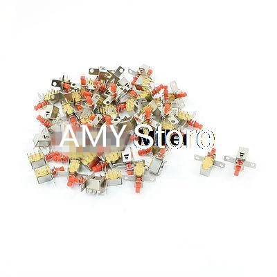 50 шт. однонаправленный кнопочный переключатель с самоблокировкой DPDT 6 контактов 2