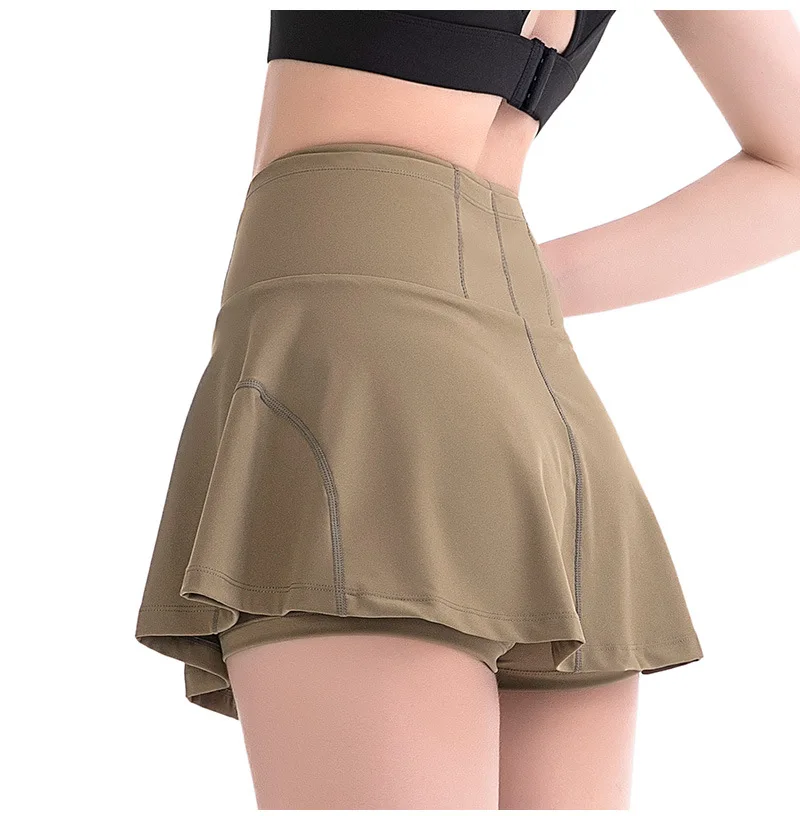 Lulu Women Tummy Control Yoga Shorts Running Sports Tennis Shorts 2 in Quick Dry Skirts Lightweight Breathable Short