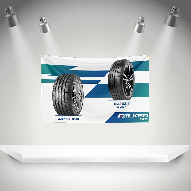 Фото Флаг F-Falkens Tires, баннер для автозапчастей и инструментов, гобелен с HD-печатью для выставок, для автолюбителей, декор для гаража №3