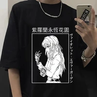 anime violet evergarden t shirt mens women casual harajuku tee oversize female t shirt summer 2022 japan clothes t shirts tops
