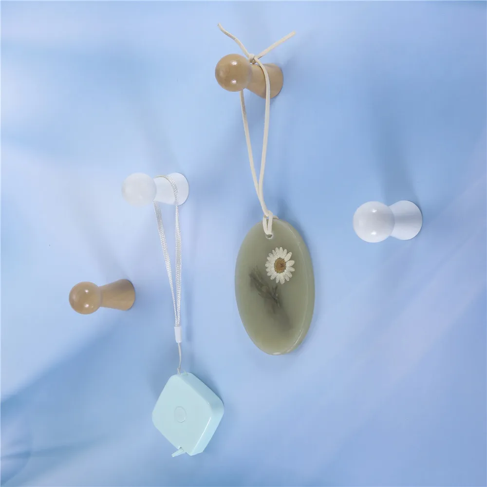 

4 шт., крючки-подвески из массива дерева с винтами