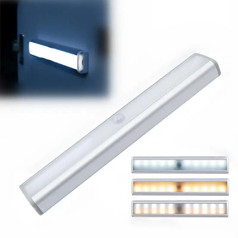 

Индуктивная лампа человеческого тела для гардероба, Беспроводной светодиодный ночсветильник, USB фонарь для дома, кабинета, спальни, 19 см