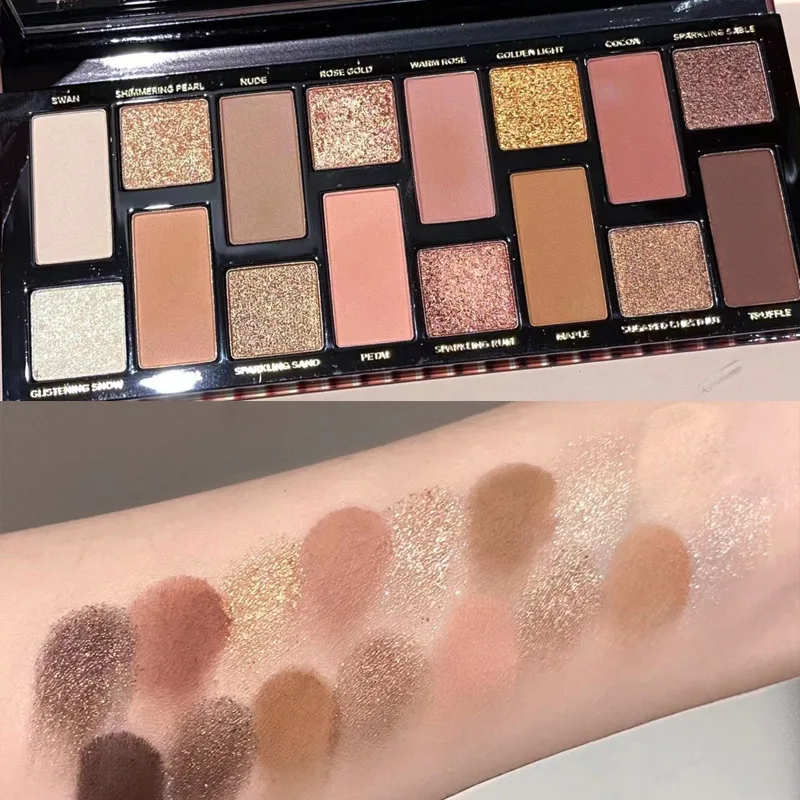 Палитра теней для век с блестками 16 цветов