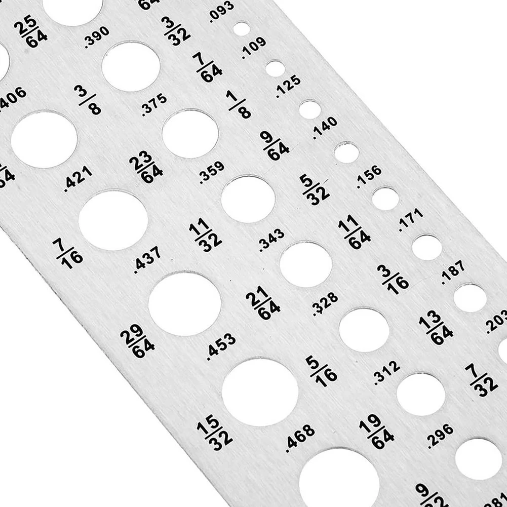 

Workshop Equipments Gauge The Drill Bits Drill Gauge Diameter Gauges 15.9x6cm 1pcs Silver Stainless Steel Sturdy