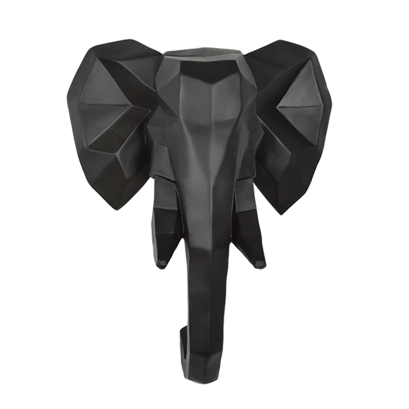 

Elephant Head Sculpture Wall Mount Decor Hanging Animal Wall Decoration