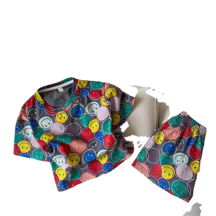 RiniLucia Baby Boys Clothing Casual Summer Cotton T-Shirt&Shorts Sets Children Cartoon Clothes Suit for Kids Girls Outfit