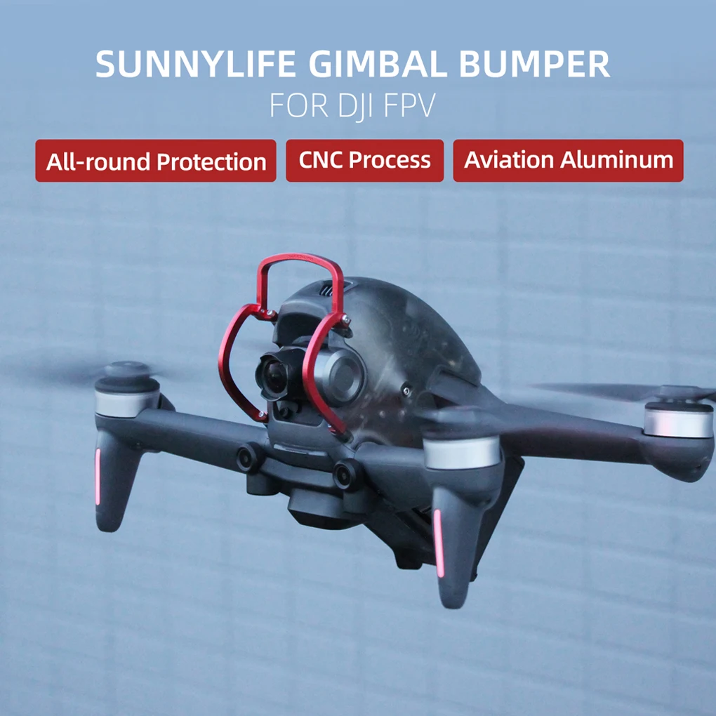 

Sunnylife Drone Camera Lens Protector Gimbal Bumper Protection Lightweight Replacing Parts Replacement for DJI FPV Black