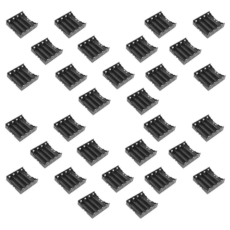 

30Pcs Li-Ion DIY Battery Plastic Case Holder For 4X3.7V 18650 Battery