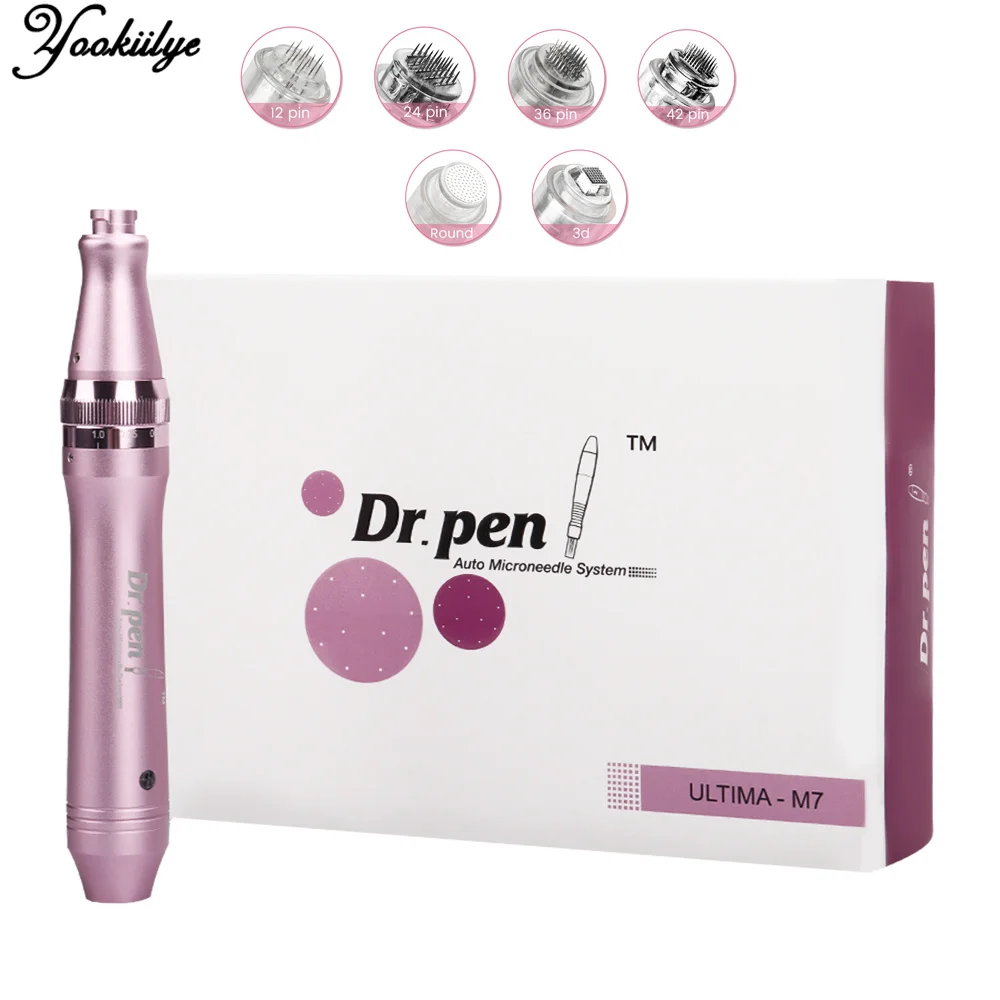 

Электрический Dr Pen Ultima M7 терапевтические картриджи микро иглы Дерма ручка мезотерапия микроиглы ручка удаление шрамов Морщины Уход за коже...