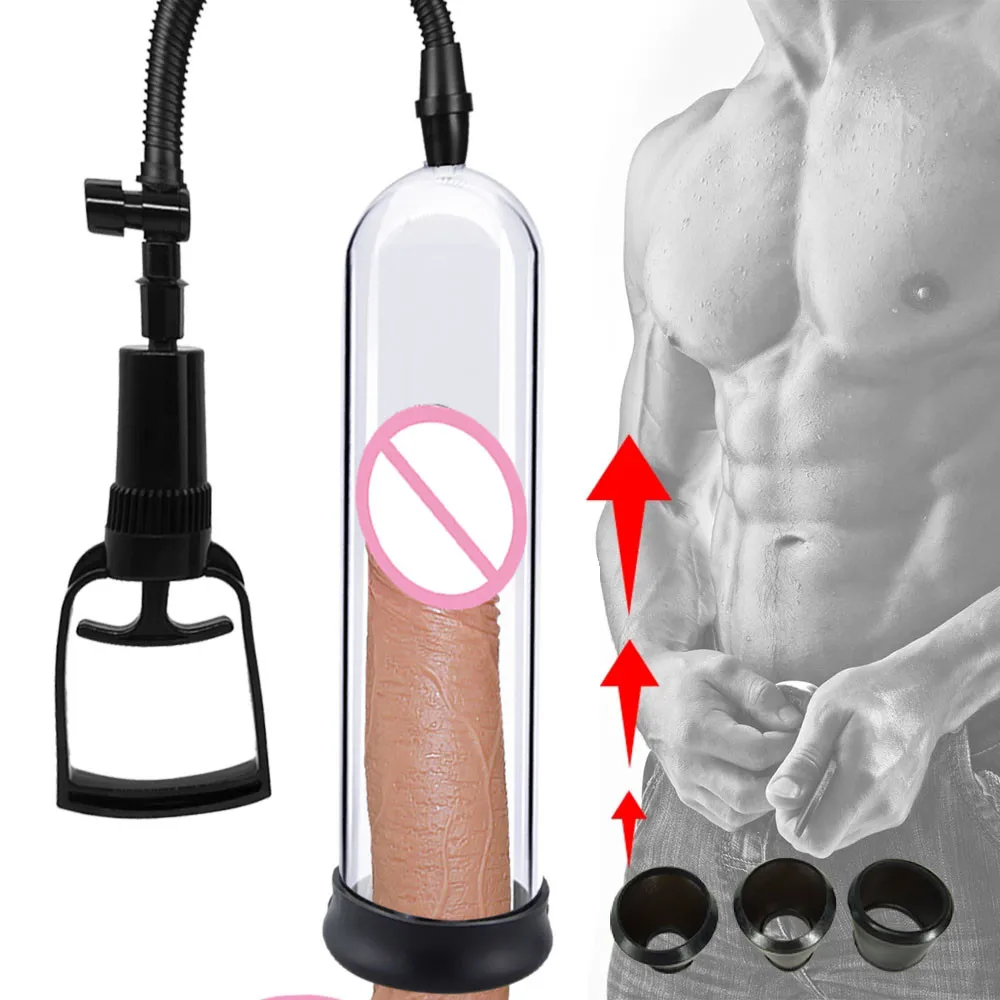 

Penis Enlargement Pump Manual Pussy Vacuum Pump Sex Toys for Men Penis Sleeve Penile Extender Trainer Male Masturbation Tools