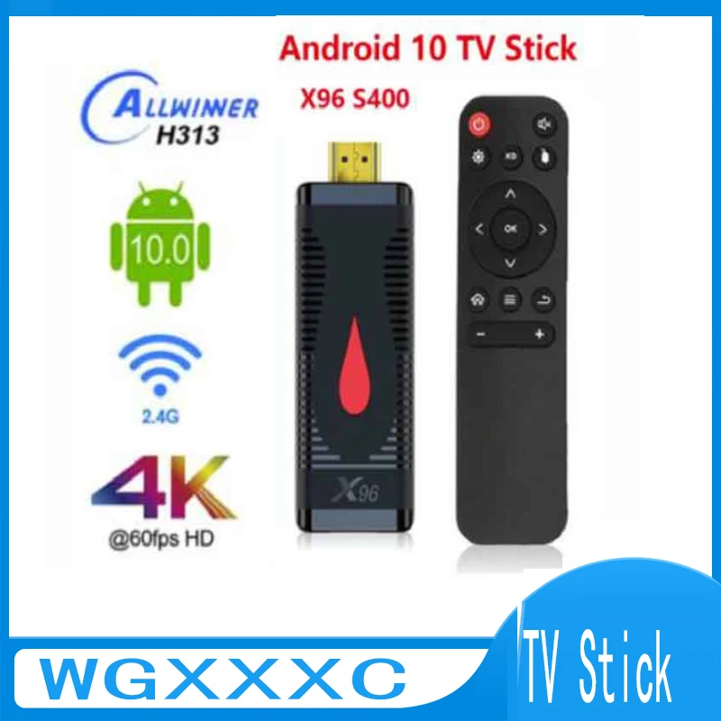 

Мини-ТВ-приставка X96 S400, HD 4K, Android 10, Wi-Fi 2,4 ГГц, 2 + 16 Гб