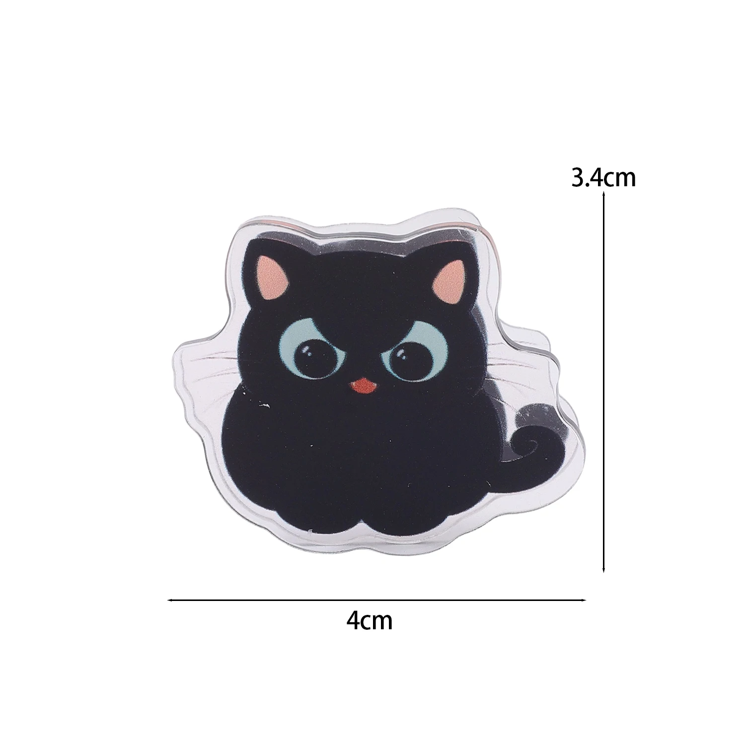 

Мультяшный черный кот акриловый зажим для стола