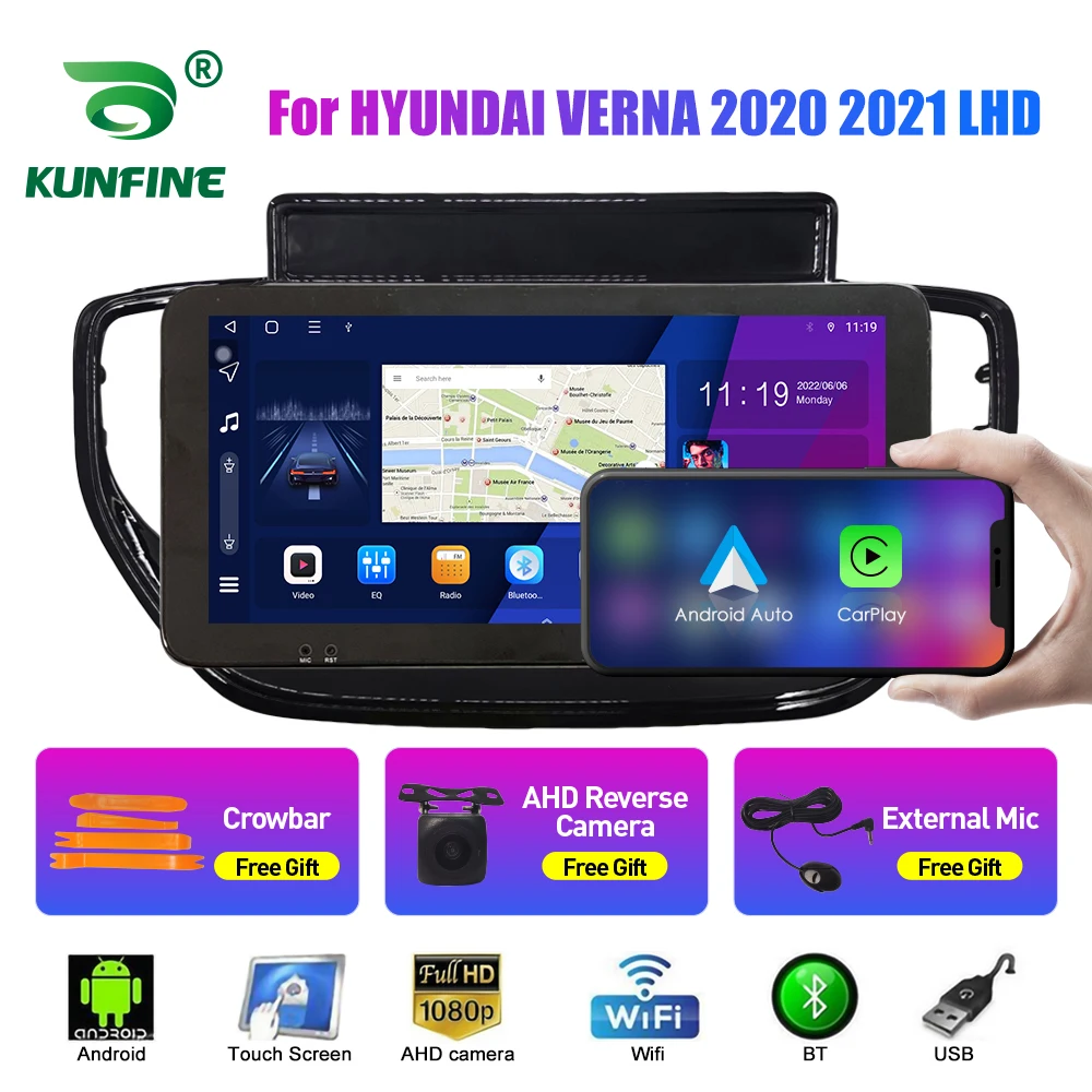 

Автомобильный радиоприемник 10,33 дюйма для HYUNDAI VERNA 2020 2021 2Din Android Восьмиядерный автомобильный стерео DVD GPS-навигатор плеер QLED экран Carplay