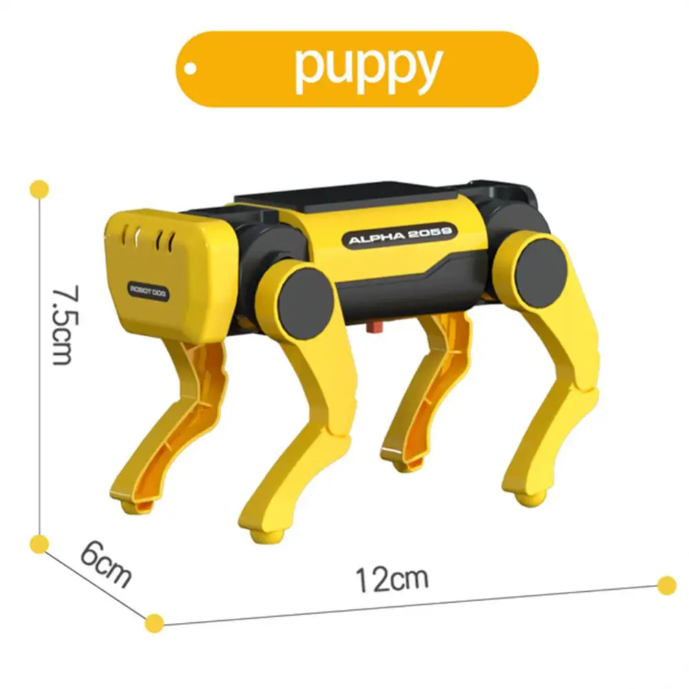 

Quadruped Bionic Smart Robot Dog Toys STEM Solar Electric Mechanical Dog Educational Assembly Science Tech Puzzle Toy Montessori