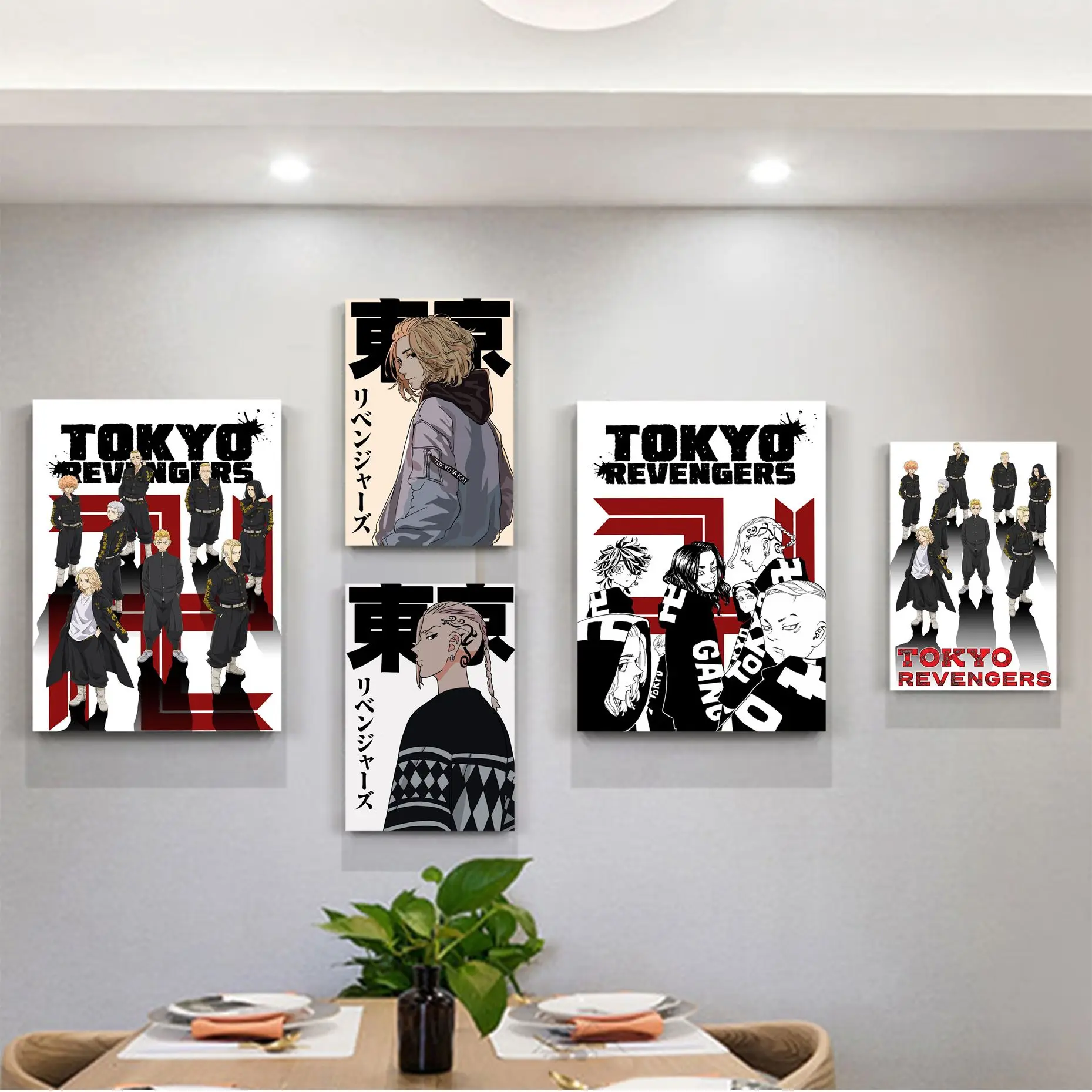 

Tokyo Avengers Posters Anime DIY Sticky Poster Vintage Room Home Bar Cafe Decor Aesthetic Art Wall Painting