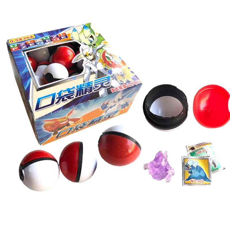 

36 шт./коробка, Покемон, мини питомец, эльф, 3 см, мяч, мультфильмы, Пикачу, Аниме фигурки, модель, куклы, игрушки для детей, подарки на день рожде...