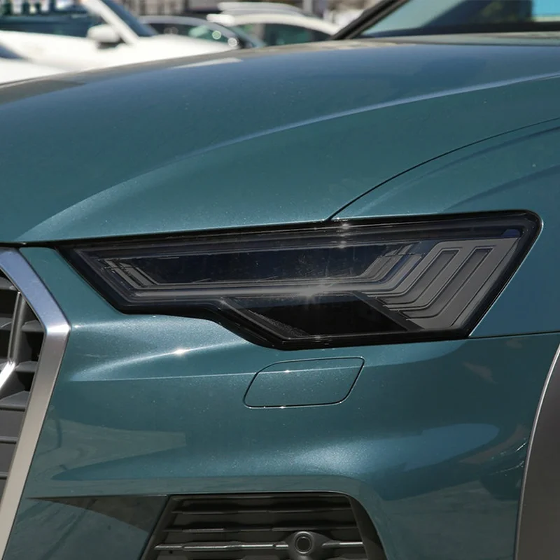 

Car Headlight Protective Film Headlamp Taillight Transparent Black TPU Sticker For Audi A6 S6 C8 2019 2020 Accessories