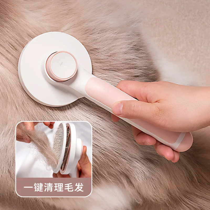 

Pet Cat Brush Dog Comb Hair Removes Pet Hair Comb Self Cleaning Slicker Brush for Cats Dogs Removes Tangled Hair Beauty Products