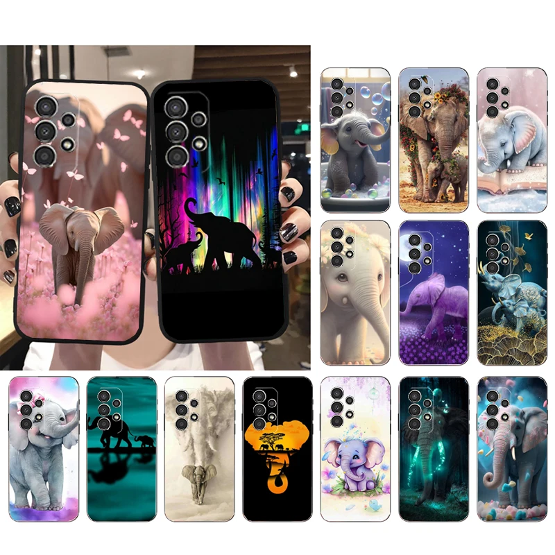 

Animal Elephant Phone Case for Samsung Galaxy A73 A13 A22 A32 A71 A33 A52 A53 A72 A73 A51 A31 A23 A34 A54 A52 A53S