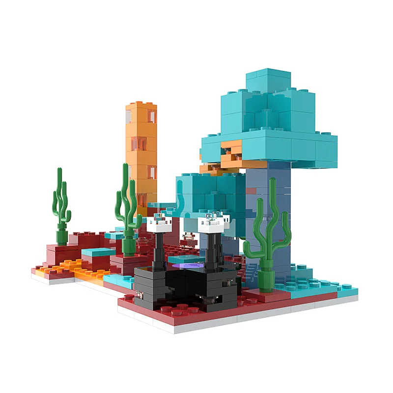 

Конструктор MOC Game Mys, строительные блоки с изображением леса и улицы, детали для сборки, детали для украшения, детская игрушка, подарок на ден...