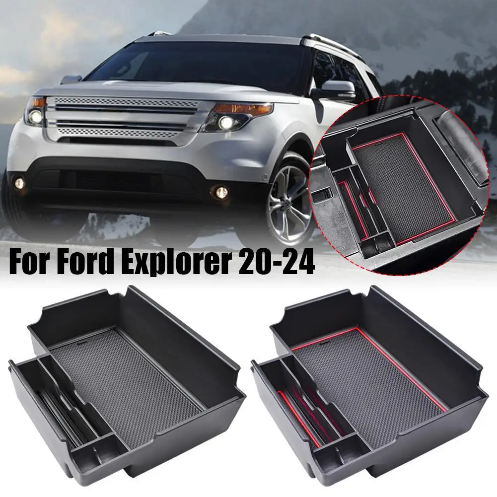 Для FORD Explorer 2020-2024 автомобильный лоток для центральной консоли подлокотник