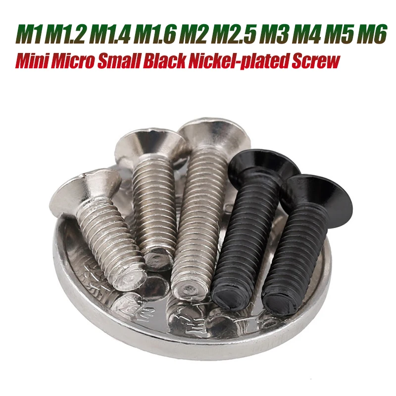 

GooBetter черные никелированные винты M1-M6