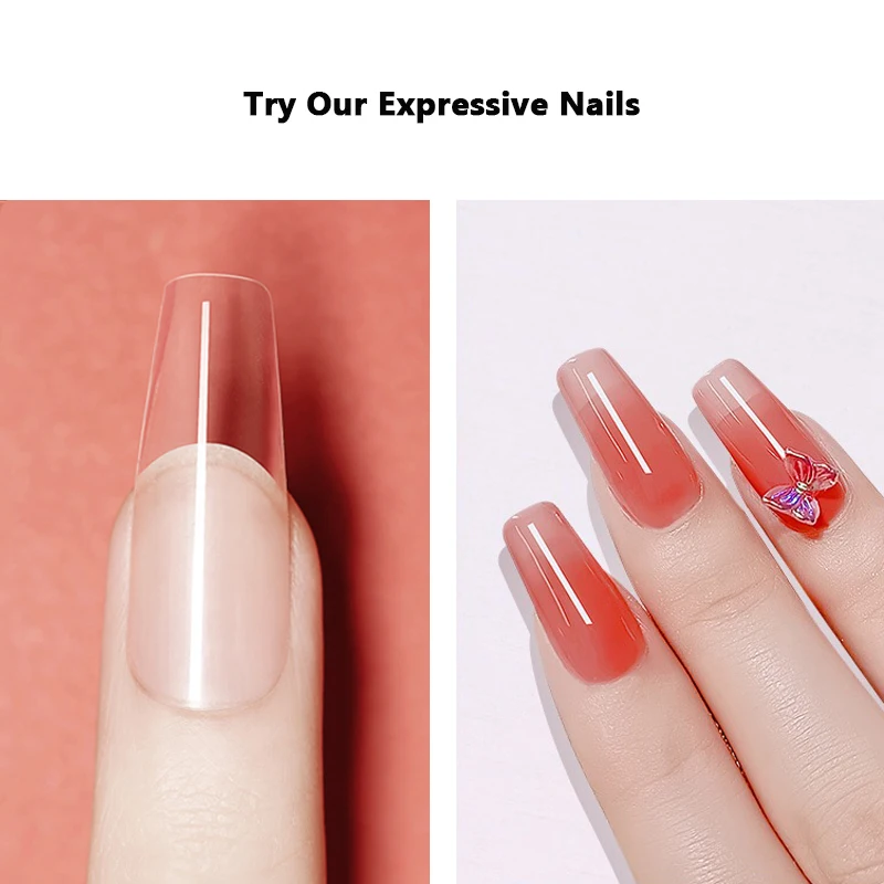 240 шт. гелевых накладных ногтей накладные ногти система акриловые скульптурные