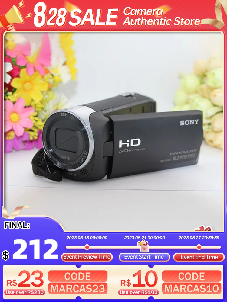 Sony HDR CX405 HD цифровой Zeiss объектив DV30 раз оптический зум домашняя камера Портативный Путешествия прямая трансляция CX400