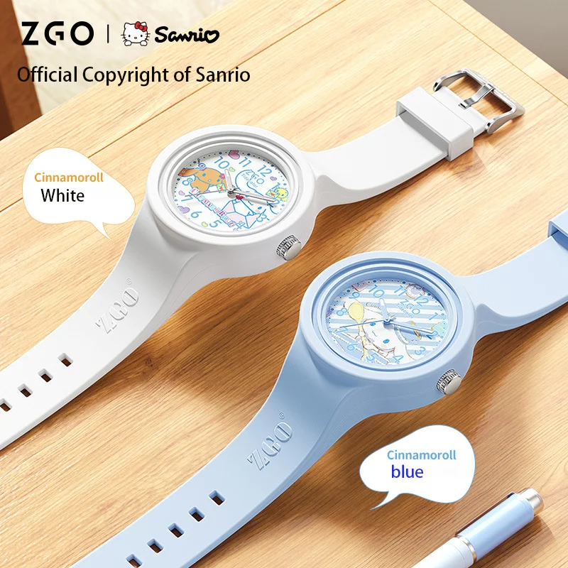

2022 New Model Hello Kitty Sanrio Water Proof Silica Gel Noctilucen Children Watches Children Gifts