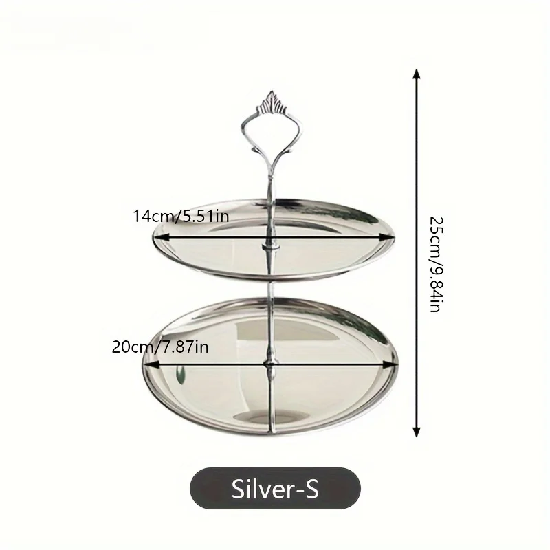 

Трехъярусная подставка для торта из нержавеющей стали