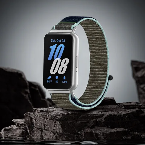 Нейлоновый ремешок, регулируемые дышащие сменные ремни, тканевые эластичные ремни для Samsung Galaxy Fit 3, SM-R390