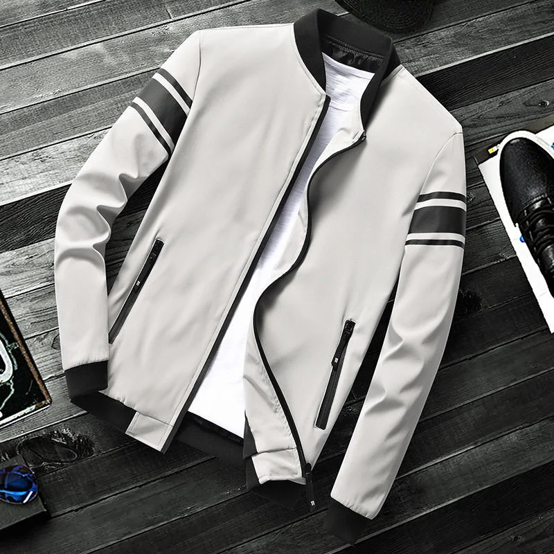 

Men's Jacket Casual Versatile Men's Fashion Cool 2022 New Slim Fit Baseball Coat Men's Autumn