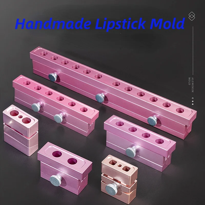 2/4/6/12 12.1MM Aluminum Lipstick Mold Two-color/Sandwich/ Three-use DIY Handmade Lipstick Making Tool 11.1MM Lipstick Mold