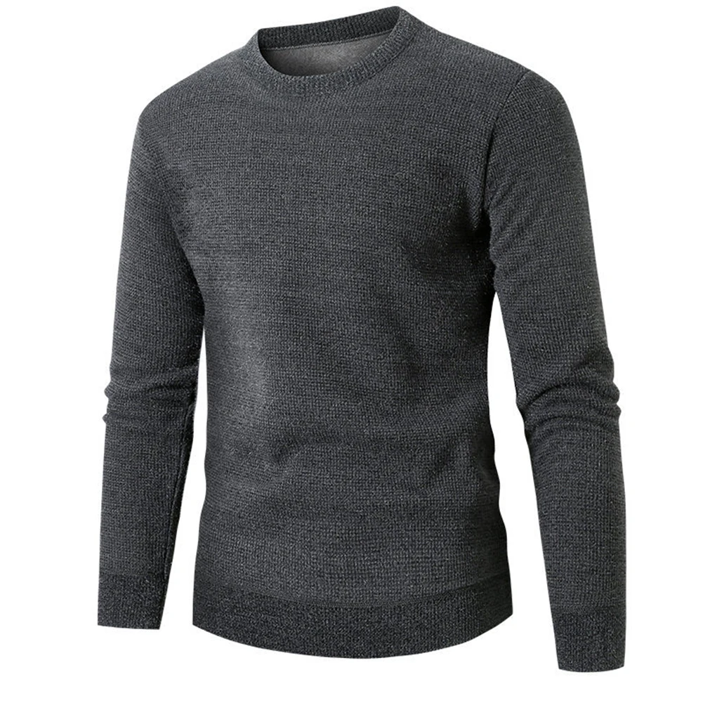 

Mens Sweater Polyester Pullover Regular Slight Stretch Solid Color 1pc Casual Confortable Fleece Keep Warm Mens