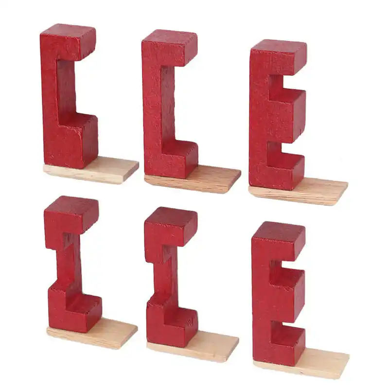 Деревянная игрушка-пазл с блокировкой деревянная игрушка-разблокировка