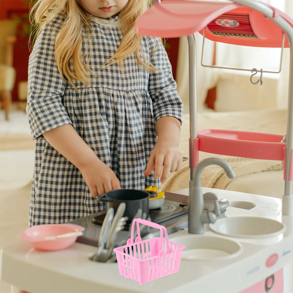 12 шт. мини-корзина для покупок конфетные игрушки миниатюрная сумка пластиковые