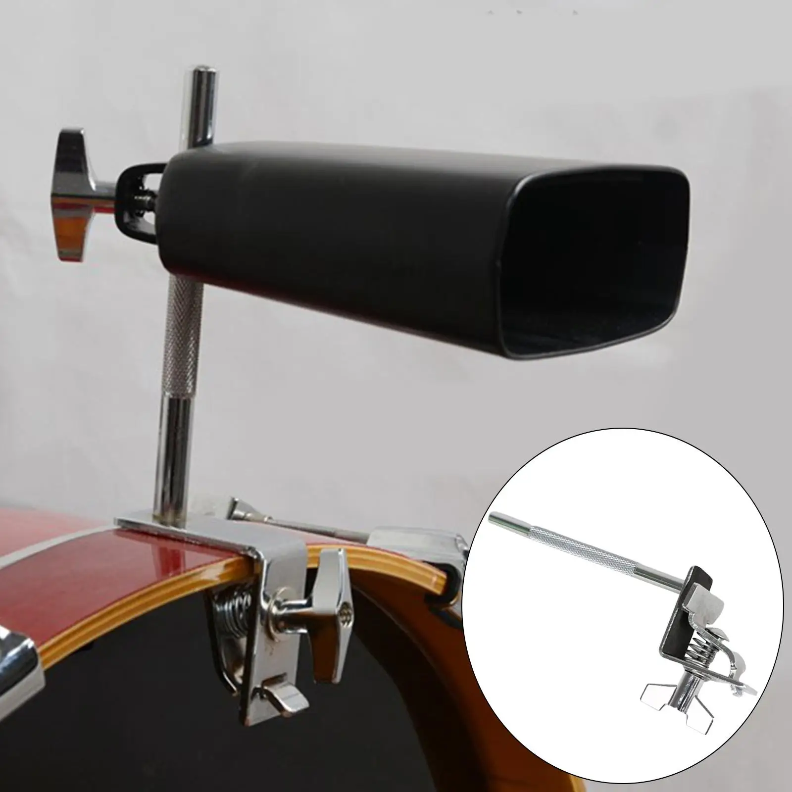 

Bass Drum Cowbell Holder Clamp Support Stand for Percussion Assembly Parts