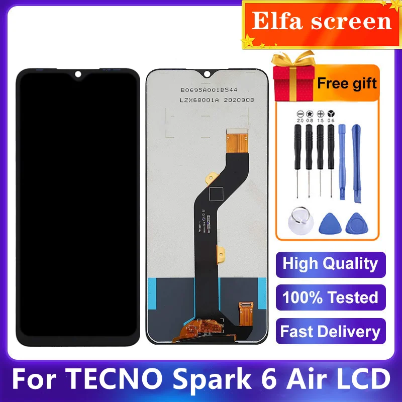 

7.0" For Tecno Spark 6 Air / KE6 / KE6j LCD Display + Touch Screen Digitizer Assembly Replacement