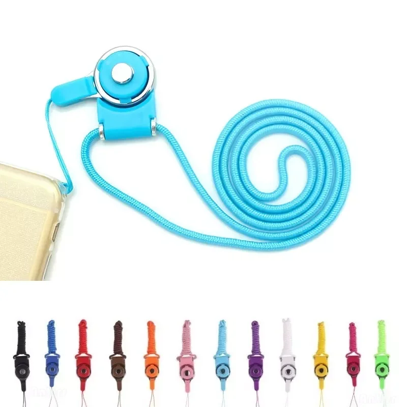 

2023New Multi-function Mobile Keychain Hang Rope Lanyard Cell Phone Neck Chain Strap Camera Sling rotatable For Apple iPhone 8 7