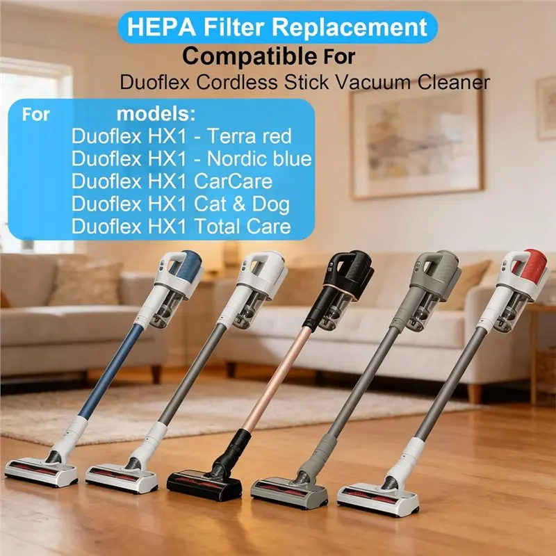 Фото Фильтр B25B 2Pc HX1 для беспроводного пылесоса Duoflex HX1: Terra Red, Nordic Blue, Carcare, Cat & Dog, Total Care, HX-FDF 20 №3