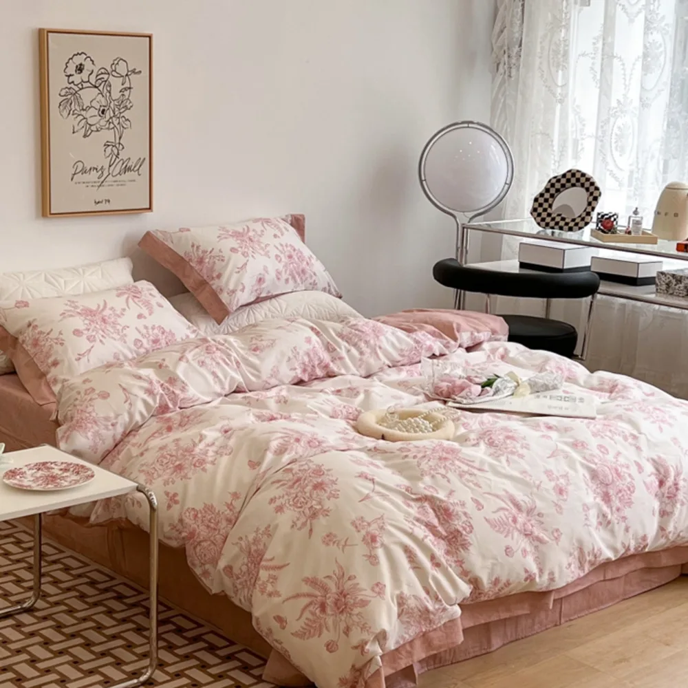 

Пододеяльник из 4 предметов с принтом в виде бабочек, 100% хлопок