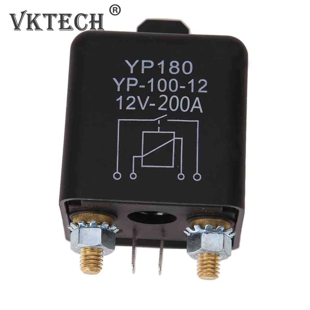 

High Current 4 Pin Car Relay 12V 200A/100A Car Truck Motor Automotive Relay Continuous Type Automotive Car Relays Normally Open