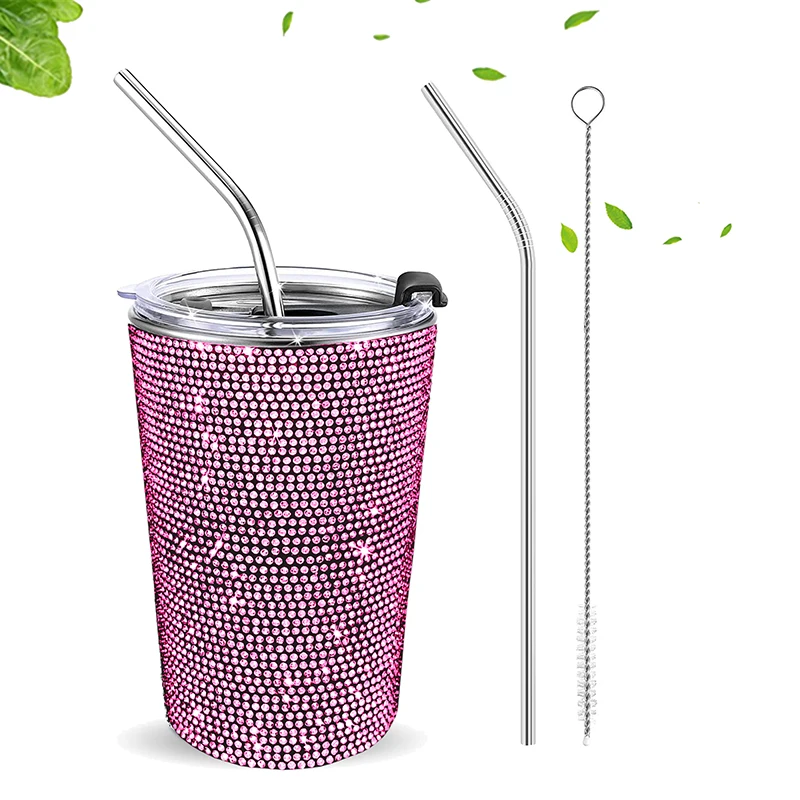 

Bling Cup,17 унций, блестящие бутылки для воды с разливом света, Бесконтактный стальной Изолированный Вакуумный стакан с двойными стенками для ж...