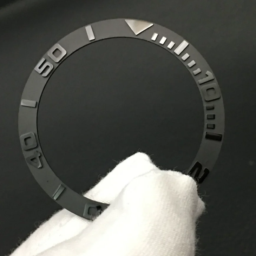 38mm Watch Bezel Insert Black Ceramic Bezel SUB Convex Black Bezel Opening 38mm Diameter Watch Accessory
